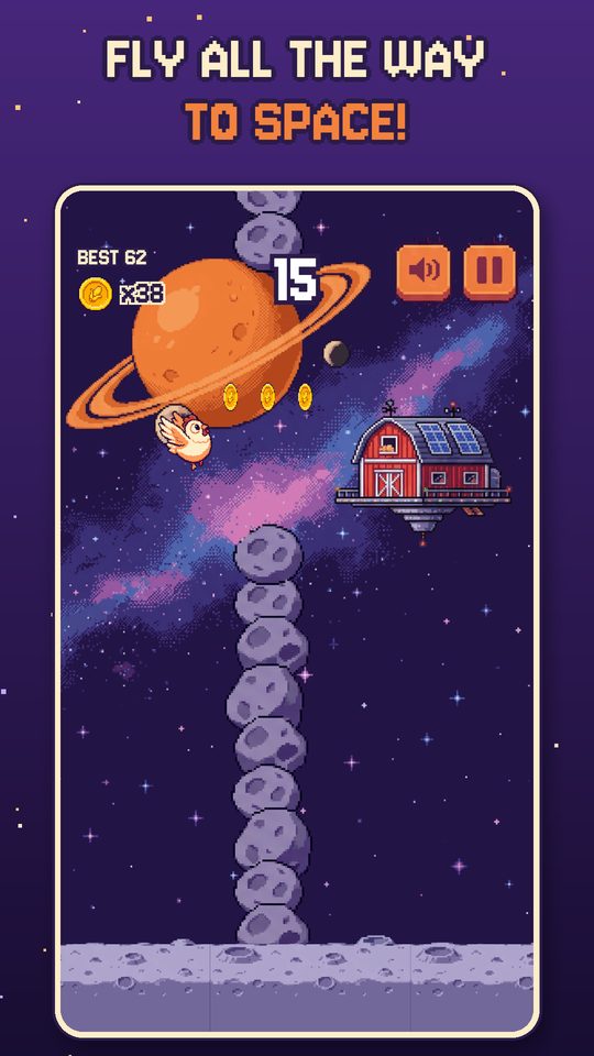 Flying to space